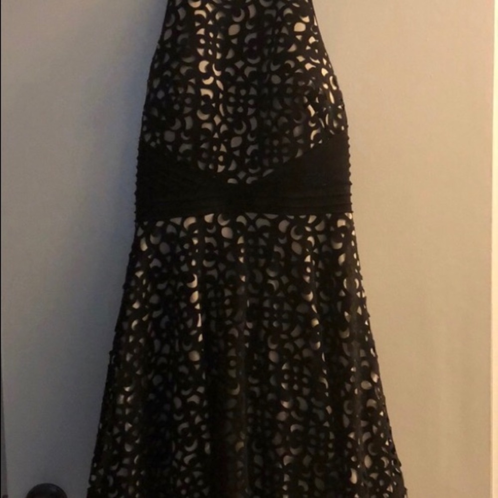 Black Macy’s Xscape dress